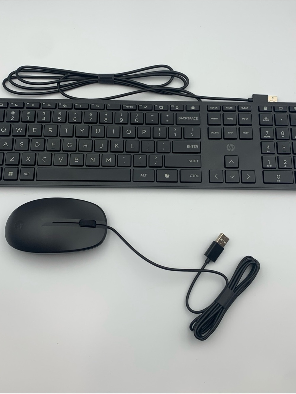 HP Black Wired USB Keyboard and Mouse Combo